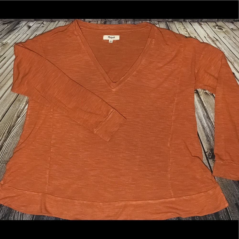 MADEWELL pumpkin spice relaxed fit top